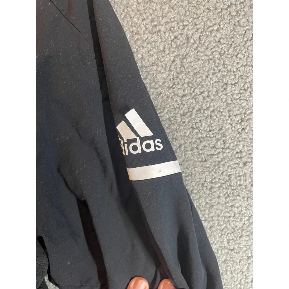 Miami  Hurricane  Adidas  FGull Zip  Jacket Mens XL  Black